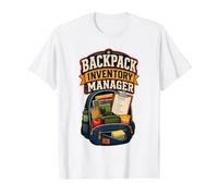 Backpack Inventory Manager Back to School Value Graphic T-Shirt, Men, White, XL