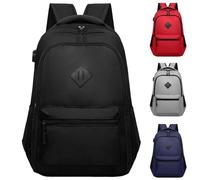 Backpack Kids Plain School Bags for Girls Boys Rucksack Large Capacity School Book Bag Multifunctional Schoolbag with Mesh Pockets Side & Adjustable Shoulder Straps Casual Daypacks for Travel