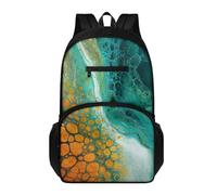 Backpack Kids Yellow Green Circle Lightweight & Breathable Childrens Backpack for Primary School & Nursery, Fits A4, Books, Notebooks and Accessories