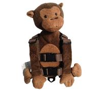 Backpack Leash for Toddlers 1-3, 2-in-1 Cute Plush Monkey Baby Leash Adjustable & Comfortable for Boys, Girls, Indoor, Outdoor