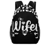 Backpack Love Heart Diamond Bride Wifey Gift School Bag Men And Women Pack Back Durable Daypack For Student Laptop Work