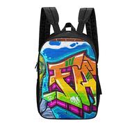 Backpack One-Eyed Man Doodle Printed Daypack Casual Rucksack Men and Women Pack Back for Student Work School
