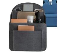 Backpack Organizer Insert - 19.5 x 12.5 x 27 cm, Heavy Duty Felt Organizer, Multi Pocket Bag Insert with Structured Design | Gym Organizer, Away, c, riferimento alla descrizione, Please refer to