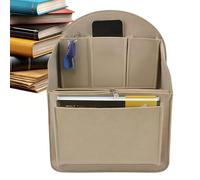 Backpack Organizer Insert - Felt Backpack Liner Divider 19.5 x 12.5 x 27 cm, Multi-Pocket Bag Storage System | Lightweight Shape Keeping Accessory for Work, Multicolored, F, Refer to description