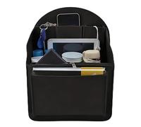 Backpack Organizer Insert: Lightweight Liner For Travel, Felt Storage Divider | Small Organizer Khaki Dark Grey Black 19.5x12.5x27cm For Outdoor Hiking Cam