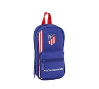 Backpack Pencil Case Atlético Madrid Navy Blue (33 Pieces) NEW