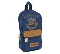 Backpack Pencil Case Harry Potter Magical Brown Navy Blue (12 X 23 ... NEW