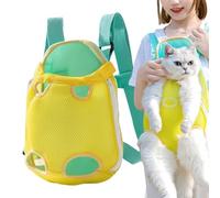 Backpack Pet Carrier | Adjustable Dog Chest Carrier | Legs out Pet Travel Backpack, Breathable Small Dog Backpack for Four Seasons Travel