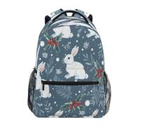 Backpack Rabbit Ans Snow Rucksack Sports Bags Simple Personalised Daypack, For Work, Travel, Business, College, Outdoor