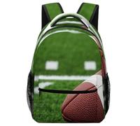 Backpack Retro Grunge American Football Field Pack Back Computer Daypack Durable School Bag for College Work Student