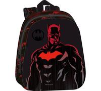 Safta BATMAN School Backpack, 3D Design, Adaptable to Cart, Ideal for Children of Different Ages, Comfortable and Versatile, Quality and Resistance, 27 x 10 x 33 cm, Black, Standard, Casual, Black,