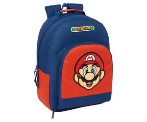 Backpack Safta Super Mario Bros Mamma Mia Bleu 32x15x42 cm