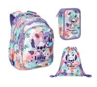Backpack School Backpack 2-Compartment + Pencil Case + Jumper Bag