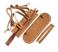 Backpack Sewing Accessory with Pre Cut PU Leather Knitting Crochet Bag Hand Sewing Tool for Fashion Daypack Design Pu Leather Craft Set