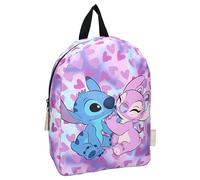 Backpack STITCH and Angel Style Icons by Disney Lilo & Stitch - School Bag Backpack for Children | School | Kindergarten - Colour Violet - Size 31 x 23 x 9 cm, multi-coloured, One Size