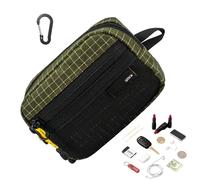 Backpack Strap Bag,Storage Pocket With Dividers And Buckle,Portable Hiking Backpack Accessories | For Cash Coin Card Camping Hiking Climbing Hunting Exter, green, Consulte la descripción