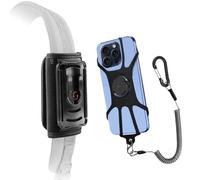 Backpack Strap Mobile Phone Holder, Use as Shoulder Strap Smartphone Holder or Hiking/Alpinism/Climbing/Travel Tether, Mobile Phone Coiled Lanyard Ensures Your Phone Safe and Protected