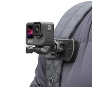 Backpack Strap Mount Quick Clip Mount, 360 Degree Rotation Backpack Clamp Mount Compatible with Gopro Hero 12/11/10/9/8 Black, Session, DJI Osmo Action 4/3 and Most Action Cameras (BC-2)