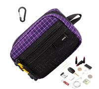 Backpack Strap Pouch - Waterproof Zipper Partitioned Storage - Strap Pouch Compact Travel Bag - for Coin Cash Card Key Earphone Tool Travel Hiking Climbing Hunting Outdoor Men Outdoor