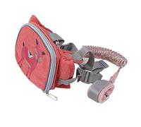 Backpack Strap with Infant Harness, Adjustable Woven Cotton Strap, 1.5M Breathable Baby Harness Strap, Anti-Lost Outdoor (PINK)