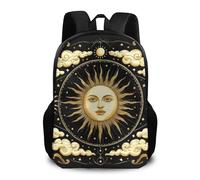 Backpack Sun Crescent Moon Stars Astrology Tarot Cards Backpacks Lightweight School Bag Men and Women Rucksack for College Work Travel