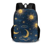 Backpack Sun Moon Boho Astrology Rucksack Computer Pack Back Men and Women School Bag for Student Laptop Work