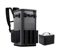 Backpack Tackle Box - 49L Heavy-Duty Waterproof Fabric, Multi-Layer Storage Compartments, Integrated Rod Holder with Adjustable Straps | Fishing Organizer for Outdoor Anglers Boat Trips Lakeside