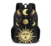 Backpack Tarot Card Magic Boho Vintage Sun Moon Stars School Bag Computer Rucksack Men and Women Pack Back for Laptop Student Work