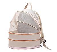 Backpack transport dog transport, stretch and comfortable with pet window, foldable house for small dog or cat for travel, car (Beige Left: BL3Z 1562187 AA, Right: BL3Z 1562186)