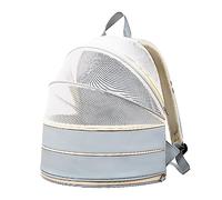 Backpack transport dog transport, stretch and comfortable with pet window, foldable house for small dog or cat for travel, car (Blue Gray)