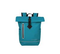 Travelite Rolltop Backpack, Waterproof, Bicycle Backpack, Leisure Backpack with Rolltop Closure & Reflectors, Basics, 48 cm, 19 Litres, Harbor Blue, Rucksack 48 cm, Waterproof backpack with rollup