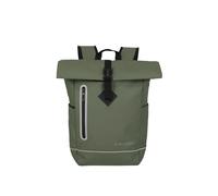 Travelite Rolltop Backpack, Waterproof, Bicycle Backpack, Leisure Backpack with Rolltop Closure & Reflectors, Basics, 48 cm, 19 Litres, olive, Rucksack 48 cm, Waterproof backpack with rollup closure