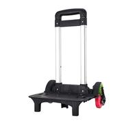 Backpack Trolley 6 Rolling Luggage Carts Foldable Trolley Cart Aluminium Alloy Hand Cart for School Bags Pet Bag