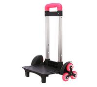 Backpack Trolley 6 Rolling Luggage Carts Foldable Trolley Cart Aluminium Alloy Hand Cart for School Bags Pet Bag