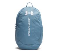 Under Armour Unisex Hustle Lite Backpack, Durable Outdoor Backpack With Water-Repellent Design, Essential Gym Bag with Reinforced Bottom Panel,Blue Smoke / / White,OSFM