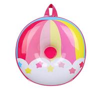 Backpack Unisex Round Nursery School Bag Two Way Zipper Backpack Backpack for Traveling with Wheels (C, One Size)
