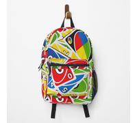 Backpack Uno Colorful Playing Cards Pattern School Bag Travel 15"