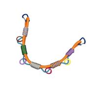 Backpack Utility Strap for Trail Organization, Paracord Rope Design, Twin Clip Ends, Multi Point Attachment, Camping Use Daypack Organizer Cord Pack Clip Holder Trail Bag Point Utility Camp Carry Pack