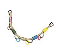 Backpack Utility Strap for Trail Organization, Paracord Rope Design, Twin Clip Ends, Multi Point Attachment, Camping Use Daypack Organizer Cord Pack Clip Holder Trail Bag Point Utility Camp Carry Pack