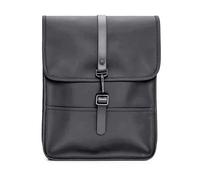 RAINS Waterproof Backpack Micro for Men and Women - Small Backpack fits 11” device, Black, Micro, Modern