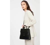 Backpack with Flap and Clasp, Suave Even Black