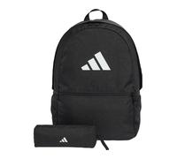 adidas Unisex Pencil Case Backpack, black/white, One Size