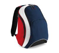 BagBase Teamwear Backpack One Size F Navy/Classic Red/White
