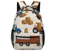 Backpack Wofarm Cars Tractor Truck School Bag Durable Rucksack Casual Daypack for Student Laptop School