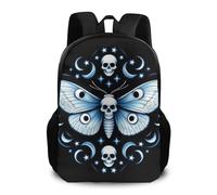 Backpack Wogoth Moth Dead Skull Moon Backpacks Lightweight Daypack Durable School Bag for Work Student Laptop