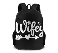 Backpack Wolove Heart Diamond Bride Wifey Gift Rucksack Durable School Bag Men and Women Pack Back for School Work Travel