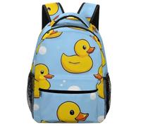 Backpack Yellow Rubber Ducks Soap Bubbles Blue Rucksack Men and Women Backpacks Casual School Bag for Student College Laptop