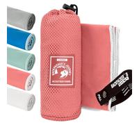 Backpacker's Journey Microfibre Travel Towel Sets- Quick Dry, Lightweight, Ultra Absorbent & Antibacterial - Beach, Camping, Gym & Swim - Sizes S to XL with Mesh Bag