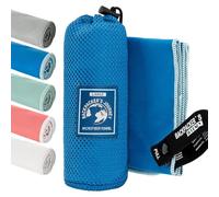Backpacker's Journey Microfibre Travel Towel Sets- Quick Dry, Lightweight, Ultra Absorbent & Antibacterial - Beach, Camping, Gym & Swim - Sizes S to XL with Mesh Bag