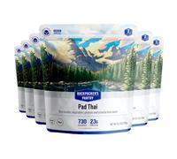 Backpacker's Pantry Pad Thai, 2 Servings Per Pouch (6 Count), Freeze Dried Food, 20 Grams of Protein, Vegan, Gluten Free